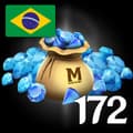 172 Diamantes (156 + 16 Bônus) BR